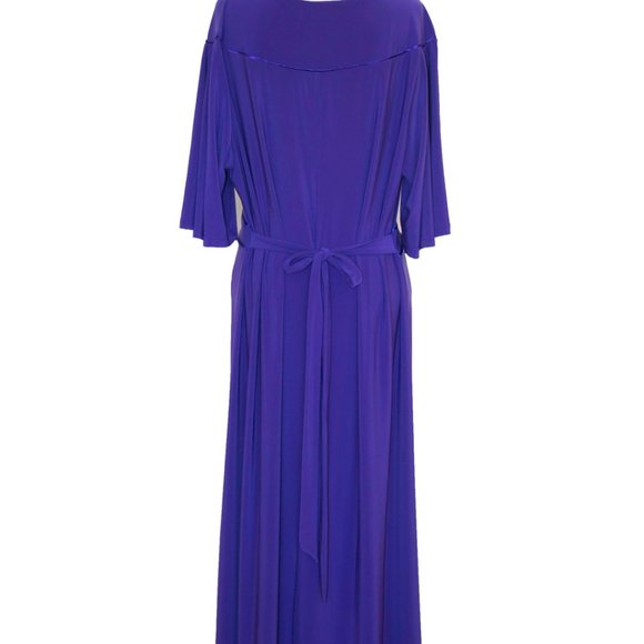 GLAMOROSA Formal Purple Gown Dress Kimono New X large 225$ - Picture 3 of 3